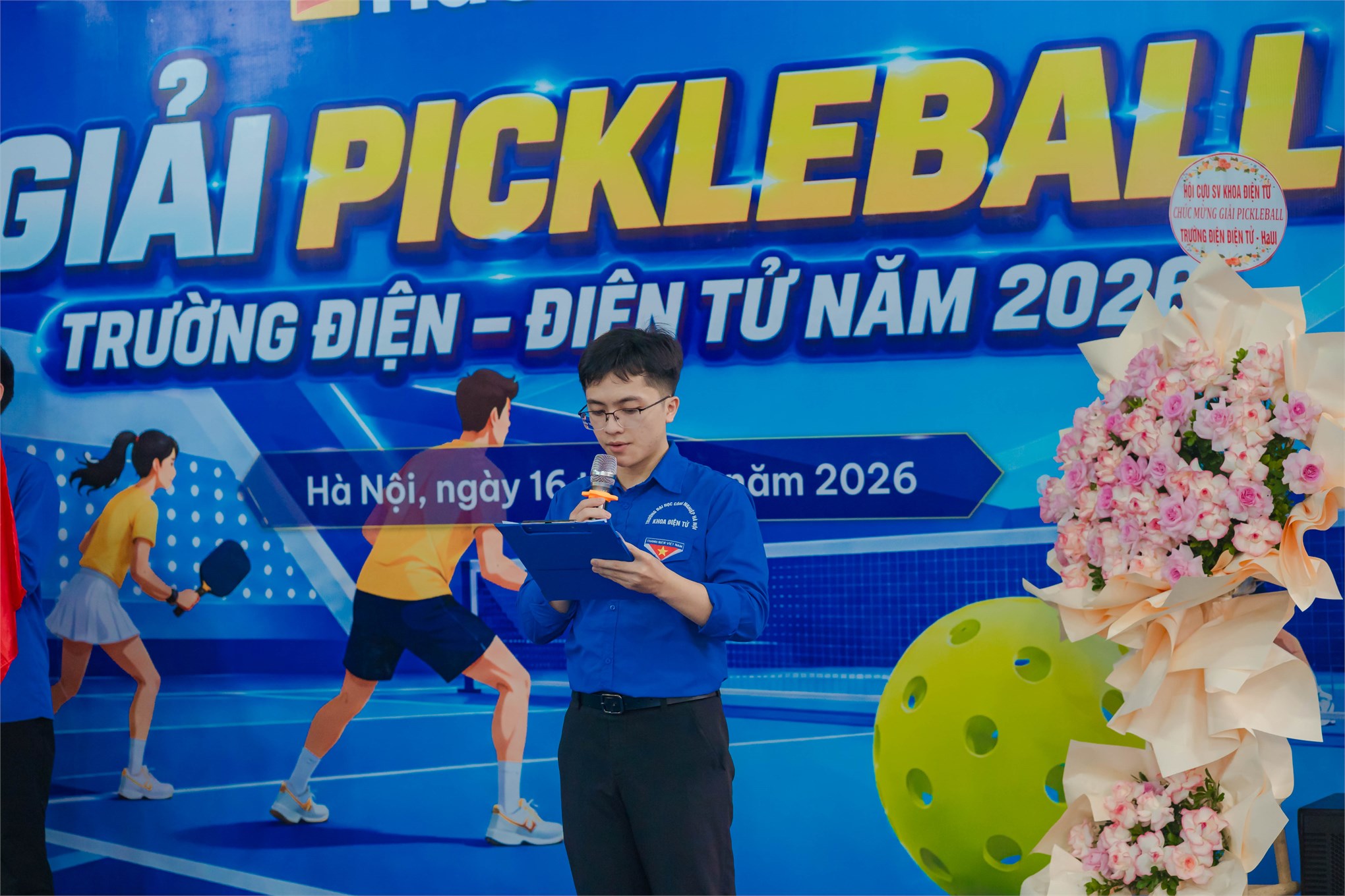 Sôi nổi Giải Pickleball kết nối cựu sinh viên Trường Điện - Điện tử năm 2026
