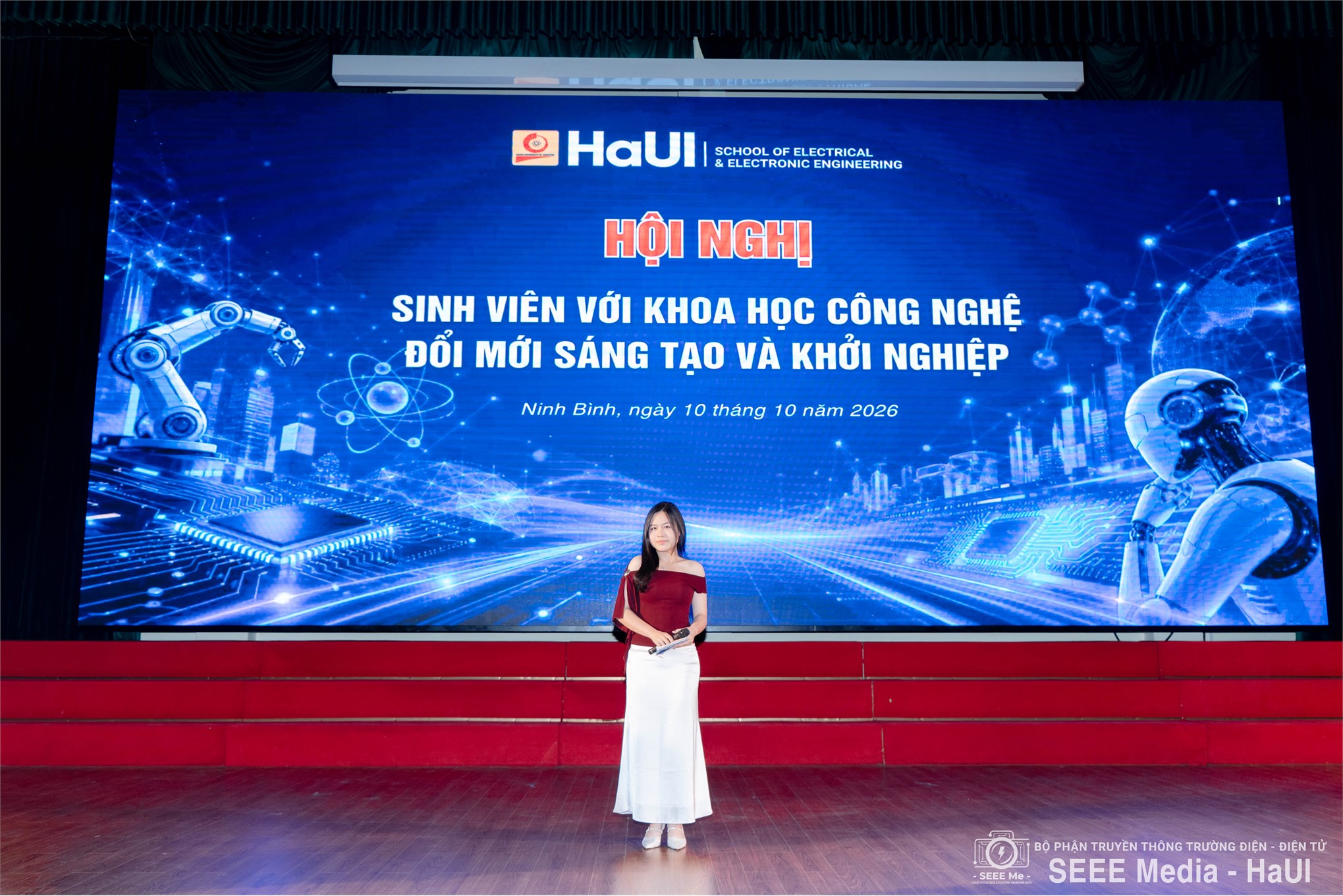 Trường Điện - Điện tử tổ chức Hội nghị sinh viên với khoa học công nghệ, đổi mới sáng tạo và khởi nghiệp