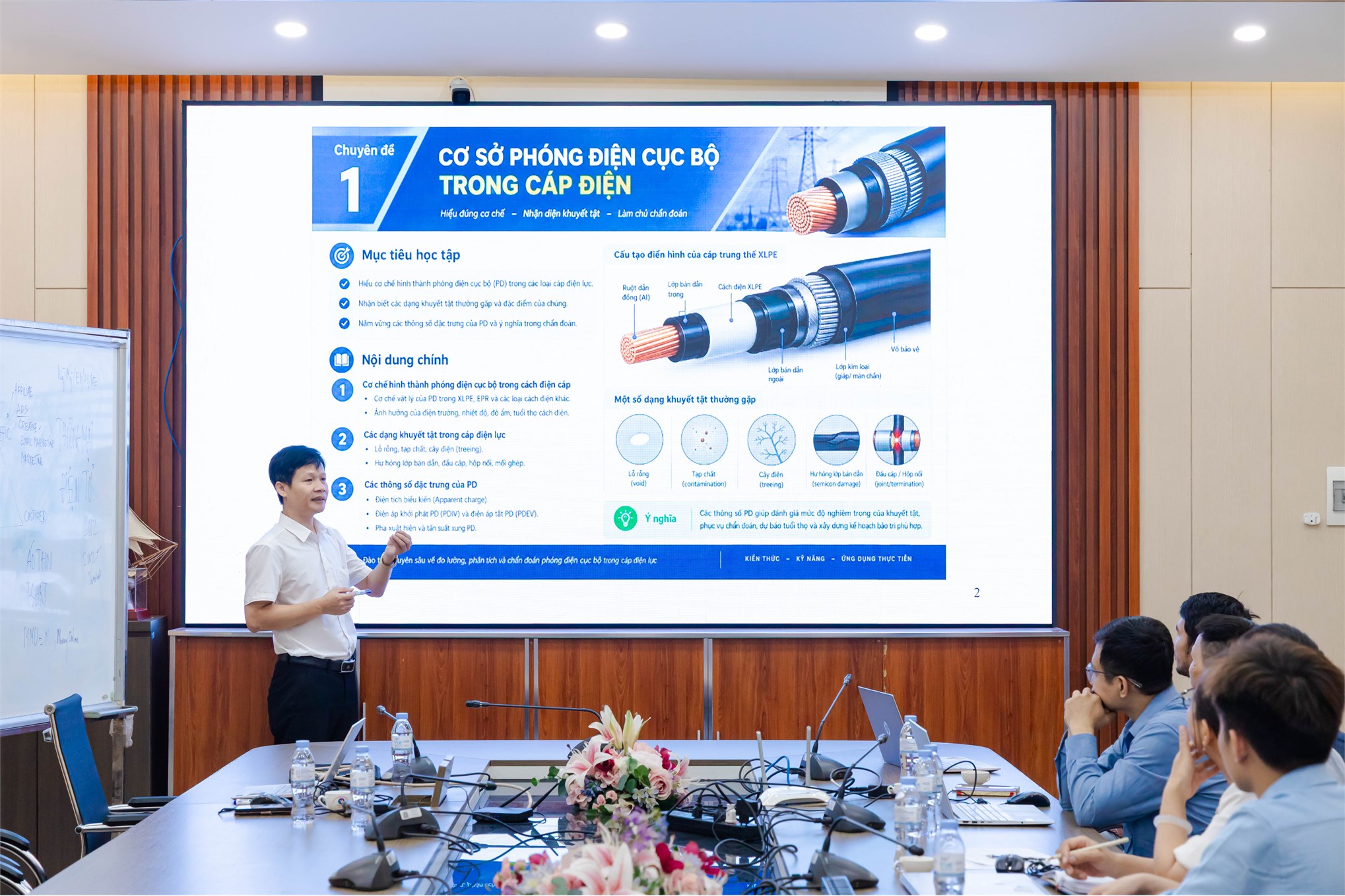 Trường Điện - Điện tử khai giảng lớp đào tạo ngắn hạn “Chẩn đoán phóng điện chuyên sâu”